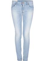 Lyseblå tætsiddende jeans